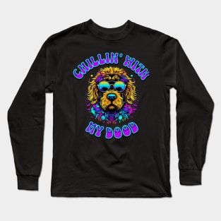 Chillin with My Dood - Cool Labradoodle Long Sleeve T-Shirt